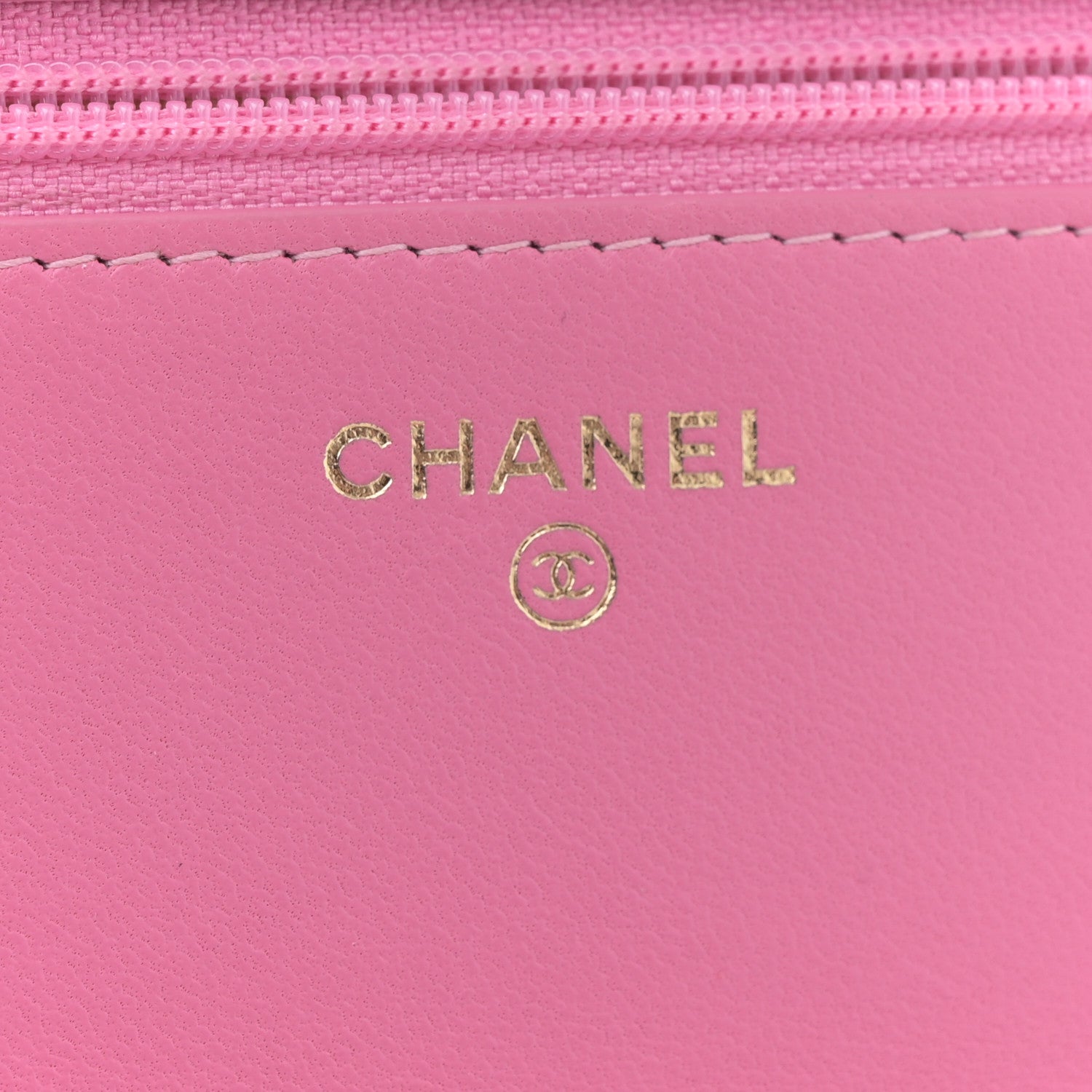 Chanel Lambskin Quilted CC Pearl Crush Wallet on Chain WOC Pink 5 of 12