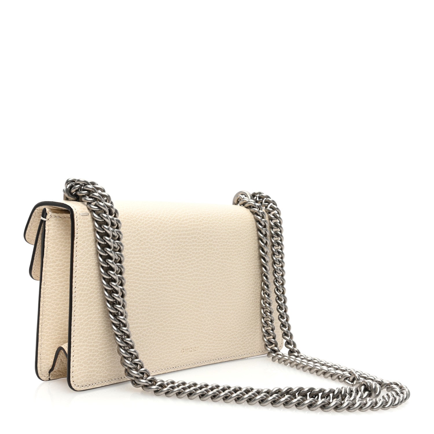 Gucci Dollar Calfskin Enamel Small Dionysus Shoulder Bag Mystic White Electric Blue 3 of 12