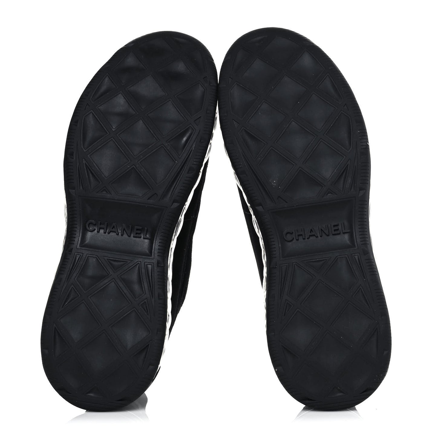 Suede Calfskin Velvet Grosgrain CC Sneakers 39 Black
