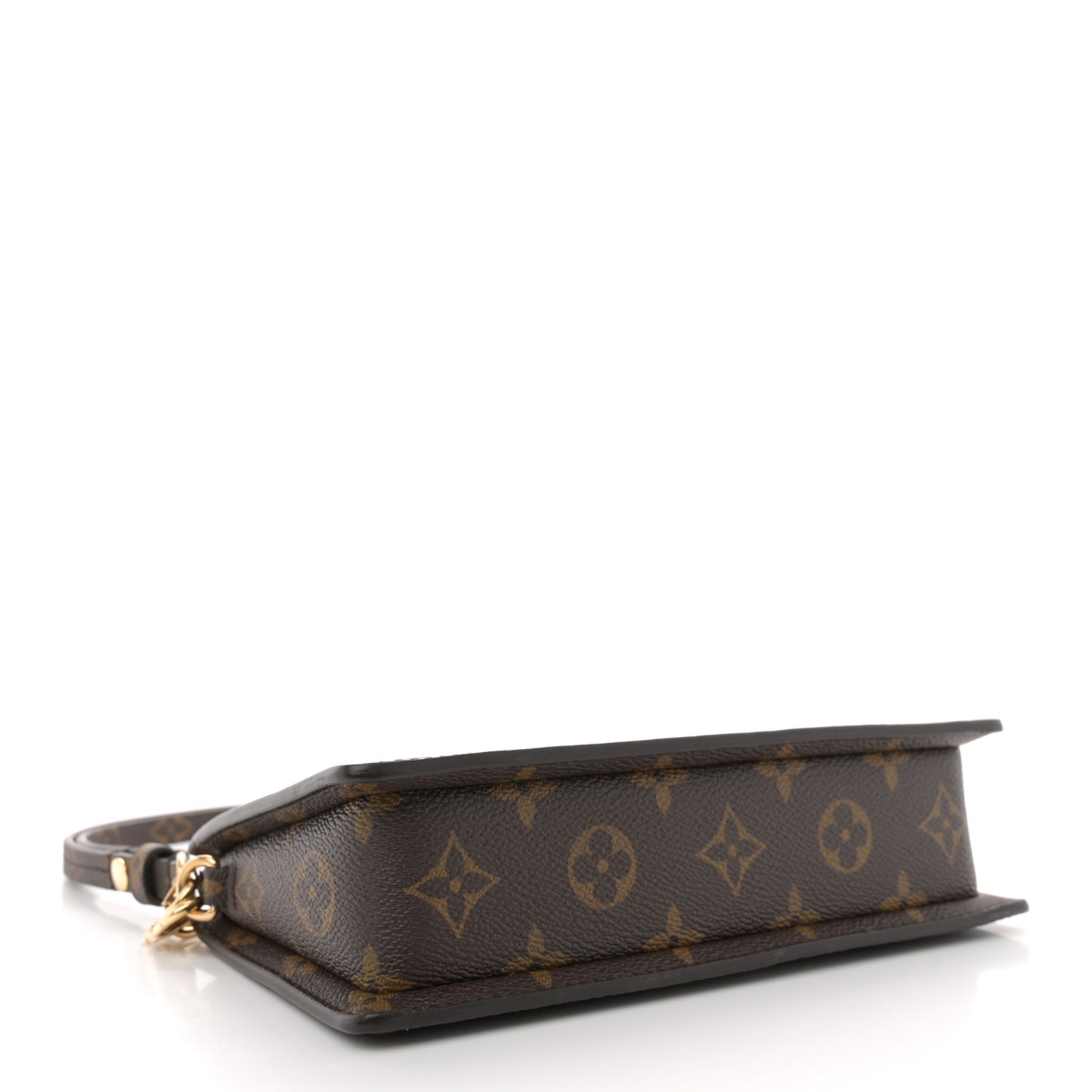 Monogram Calfskin Embossed Lexington Pouch Blue Green