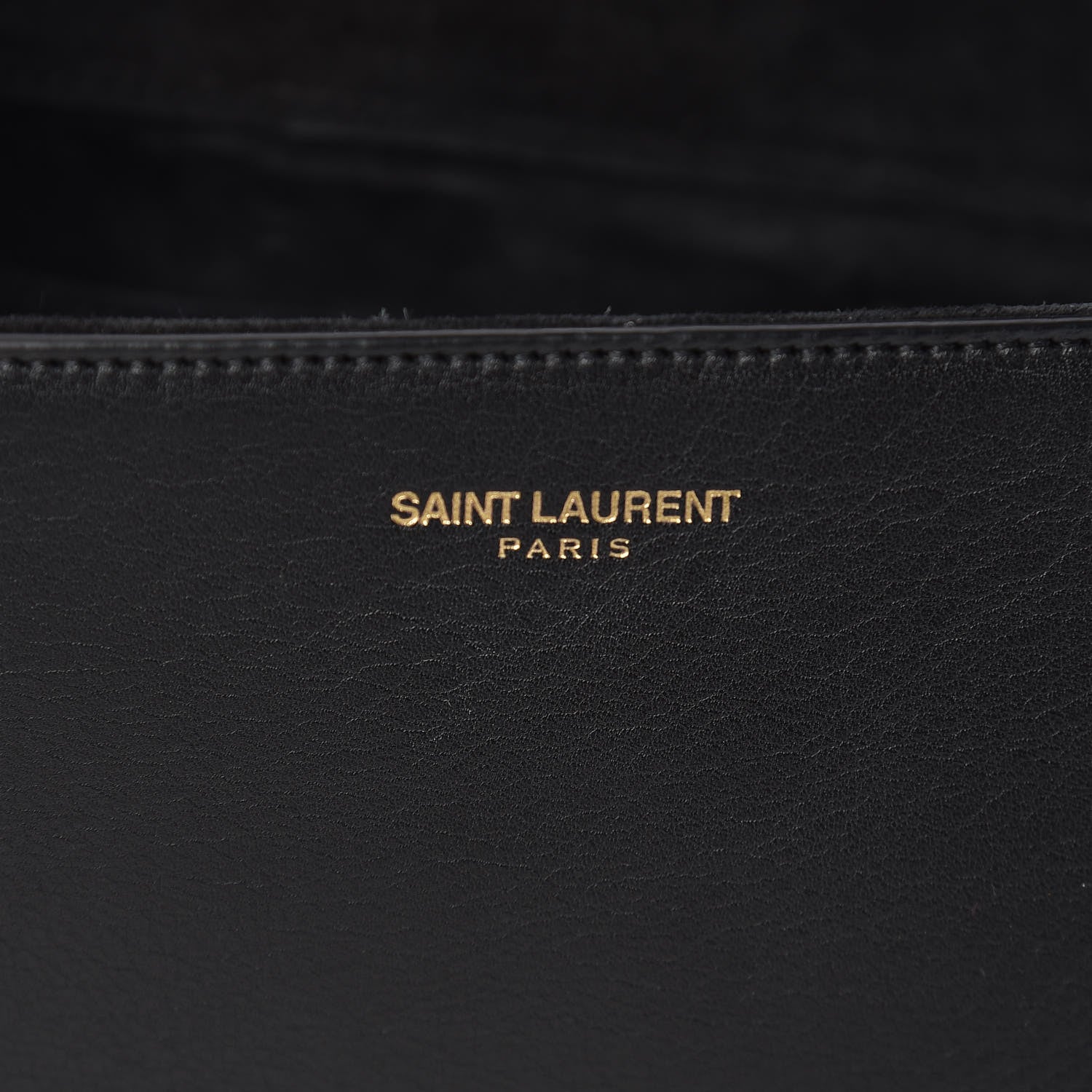 Saint Laurent Calfskin Classic Y Ligne Clutch Black 7 of 14