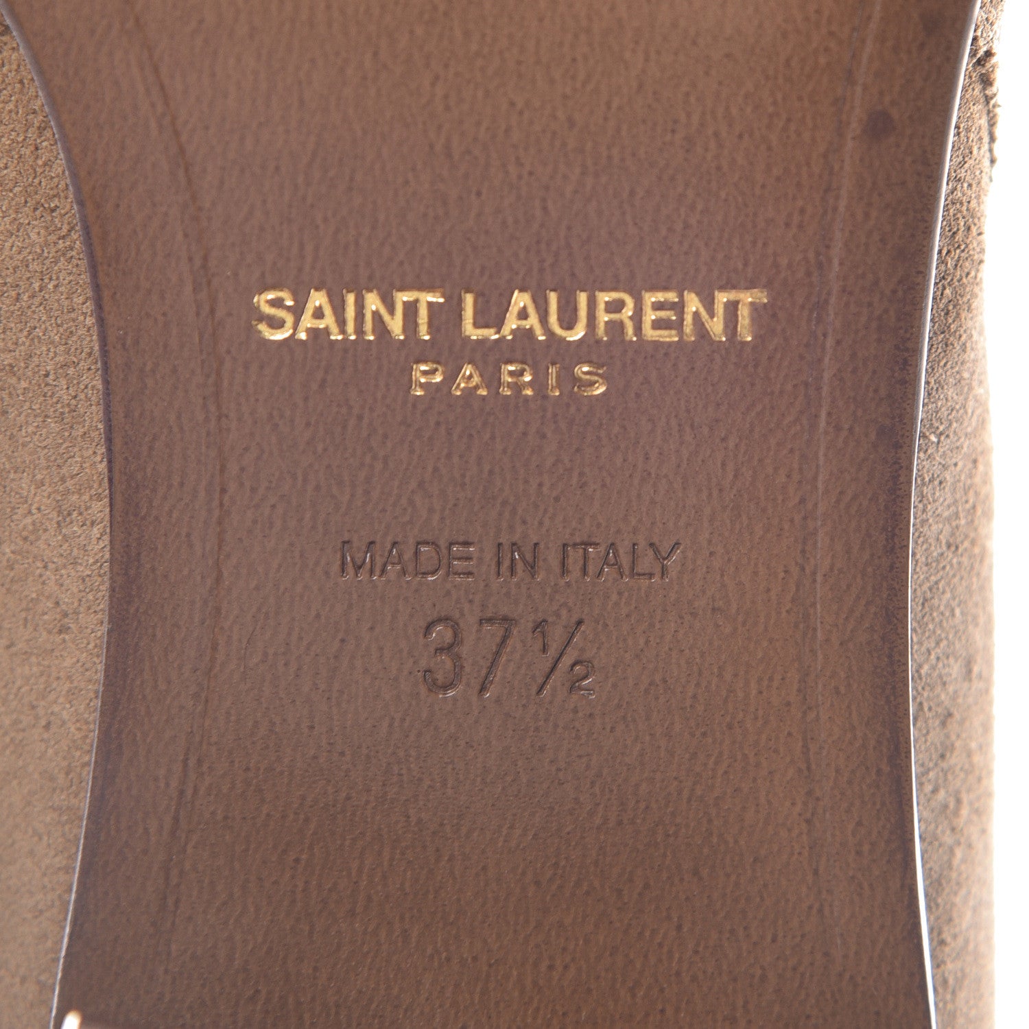 Saint Laurent Suede Womens Blake Ankle Boots 37.5 New Sigaro 6 of 9