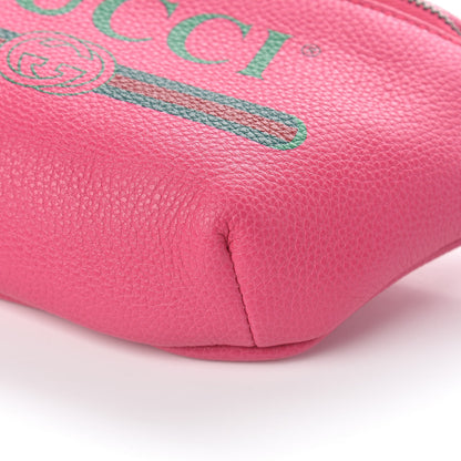 Gucci Grained Calfskin Small Logo Belt Bag Box Pink Green 10 of 10