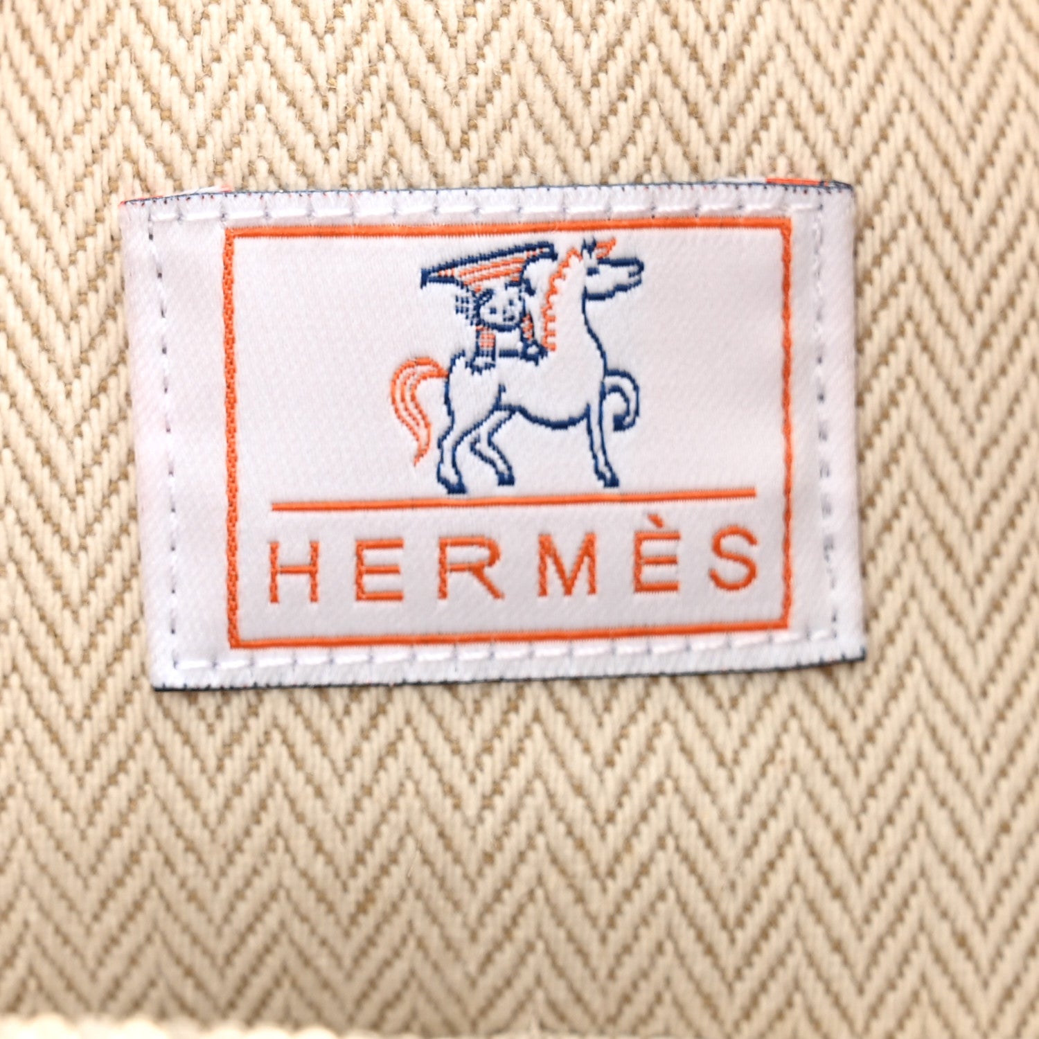 Hermes Canvas Large Bride-A-Brac Cabriole Case Biscuit 6 of 7