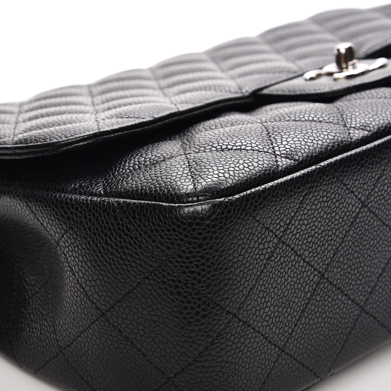 Chanel Caviar Quilted Jumbo Single Flap Black 12 of 12