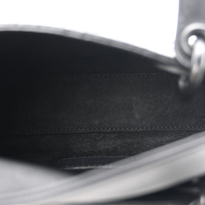 Christian Dior Ultra Matte Calfskin Cannage Mini Lady Dior Black 5 of 10