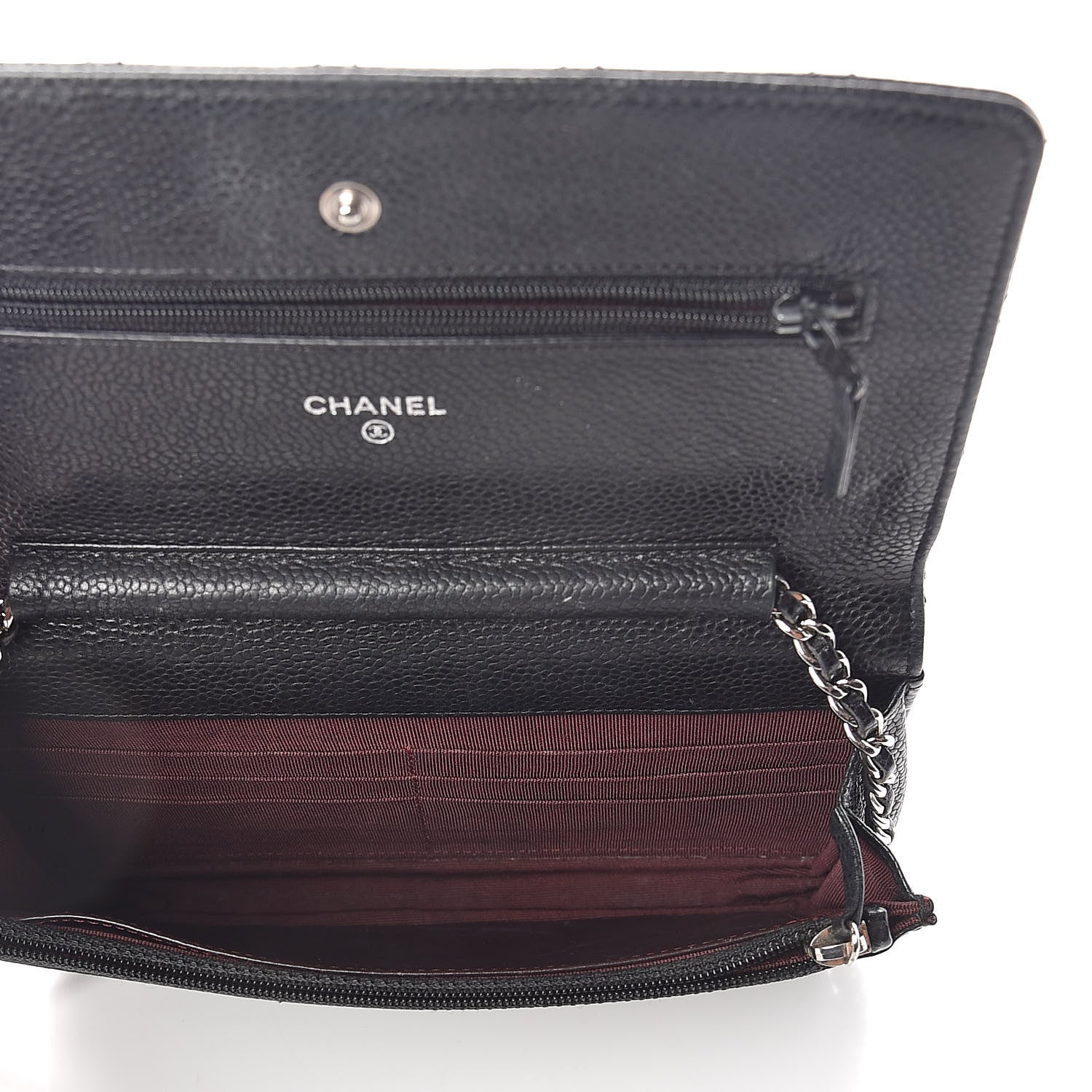 Chanel Caviar Quilted Wallet On Chain WOC Black 5 of 10