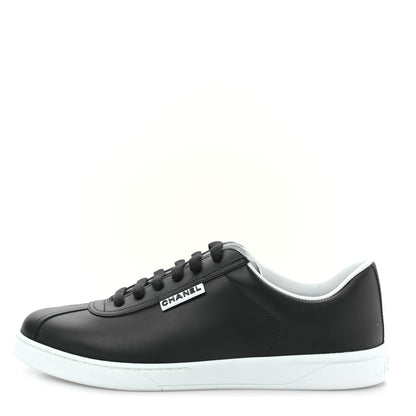 Chanel Calfskin CC Womens Sneakers 40 Black 1 of 8