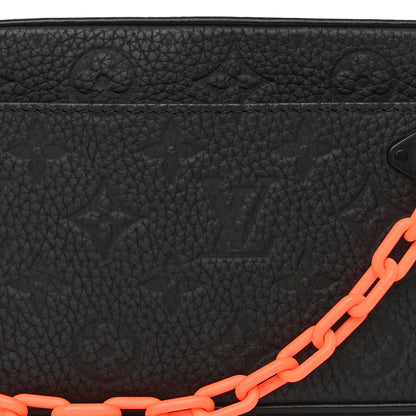 Louis Vuitton Taurillon Monogram Uniformes Solar Ray Soft Pochette Volga Belt Bag Black 8 of 10