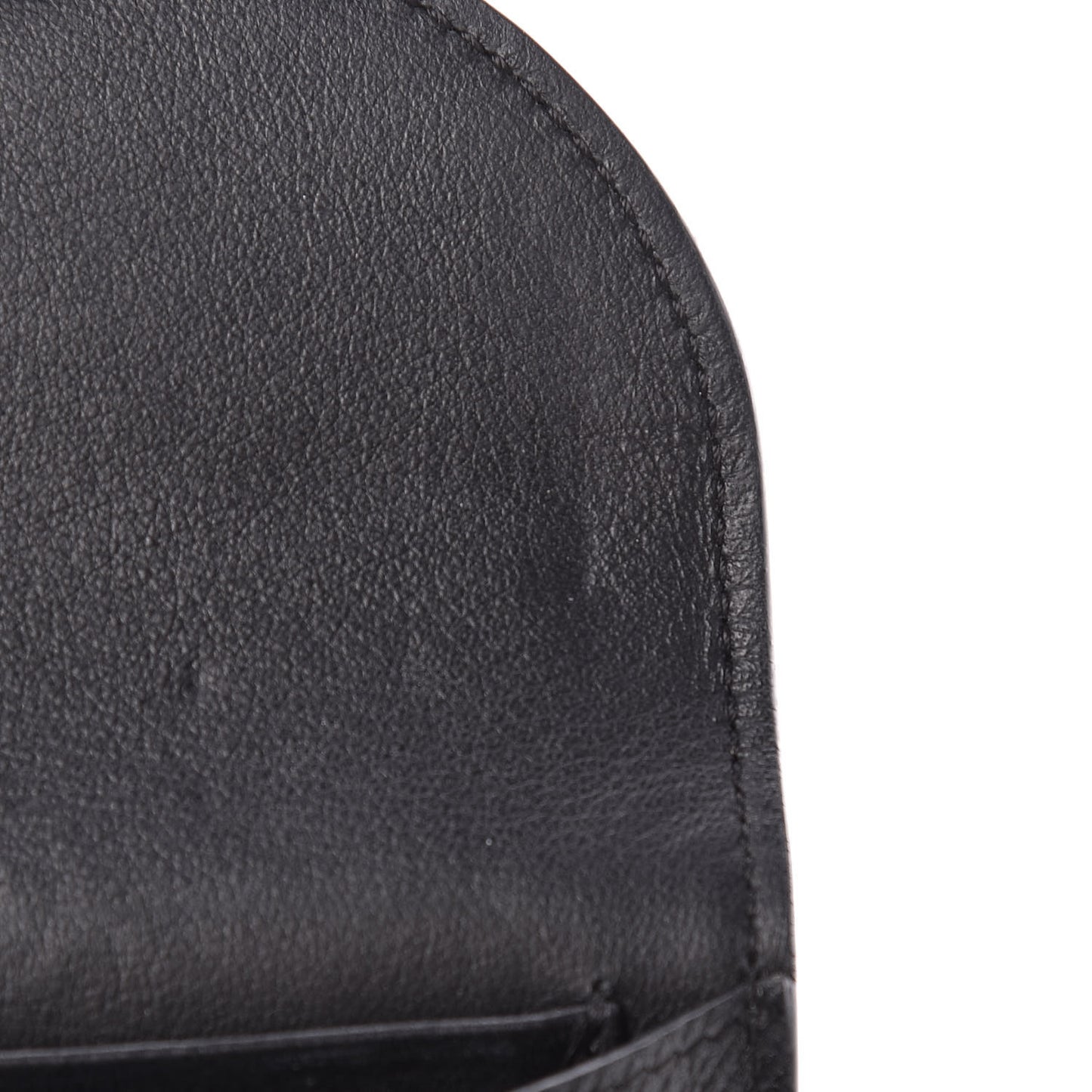 Grained Calfskin Small Trotteur Multifunction Wallet Black