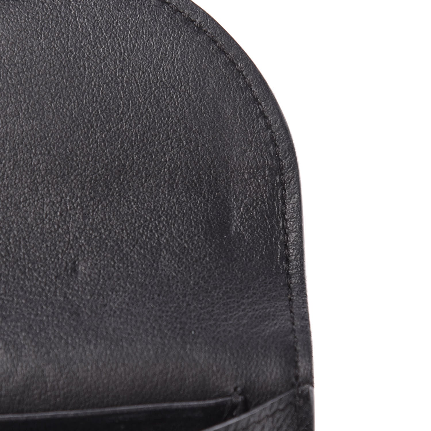 Celine Grained Calfskin Small Trotteur Multifunction Wallet Black 8 of 8