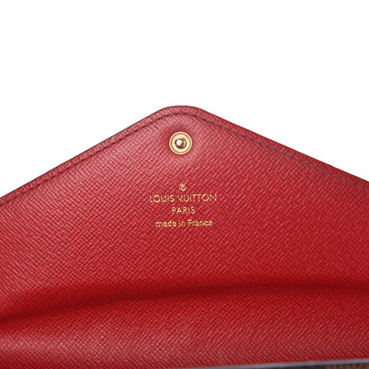 Louis Vuitton Damier Ebene Josephine Wallet Red 15 of 16