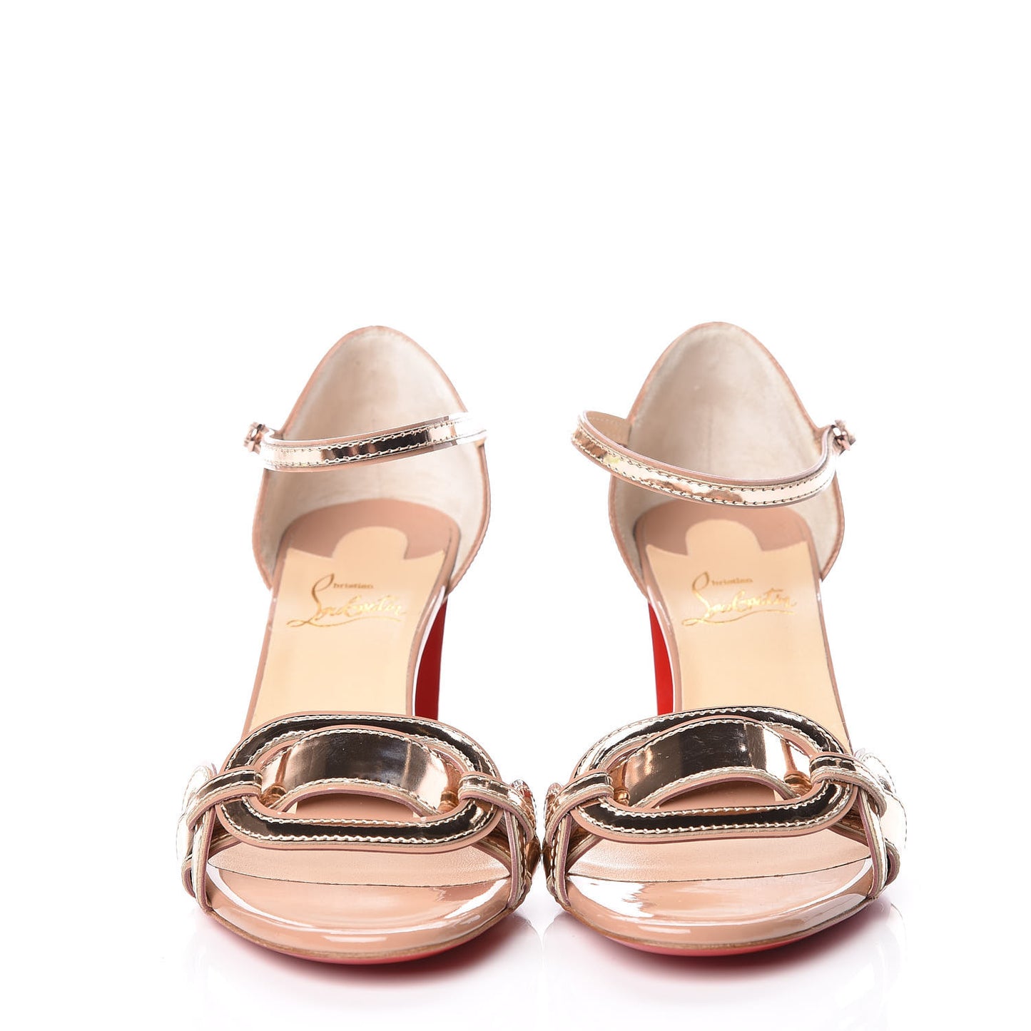 Patent Specchio Valparaisa 70 Sandals 37.5 Nude