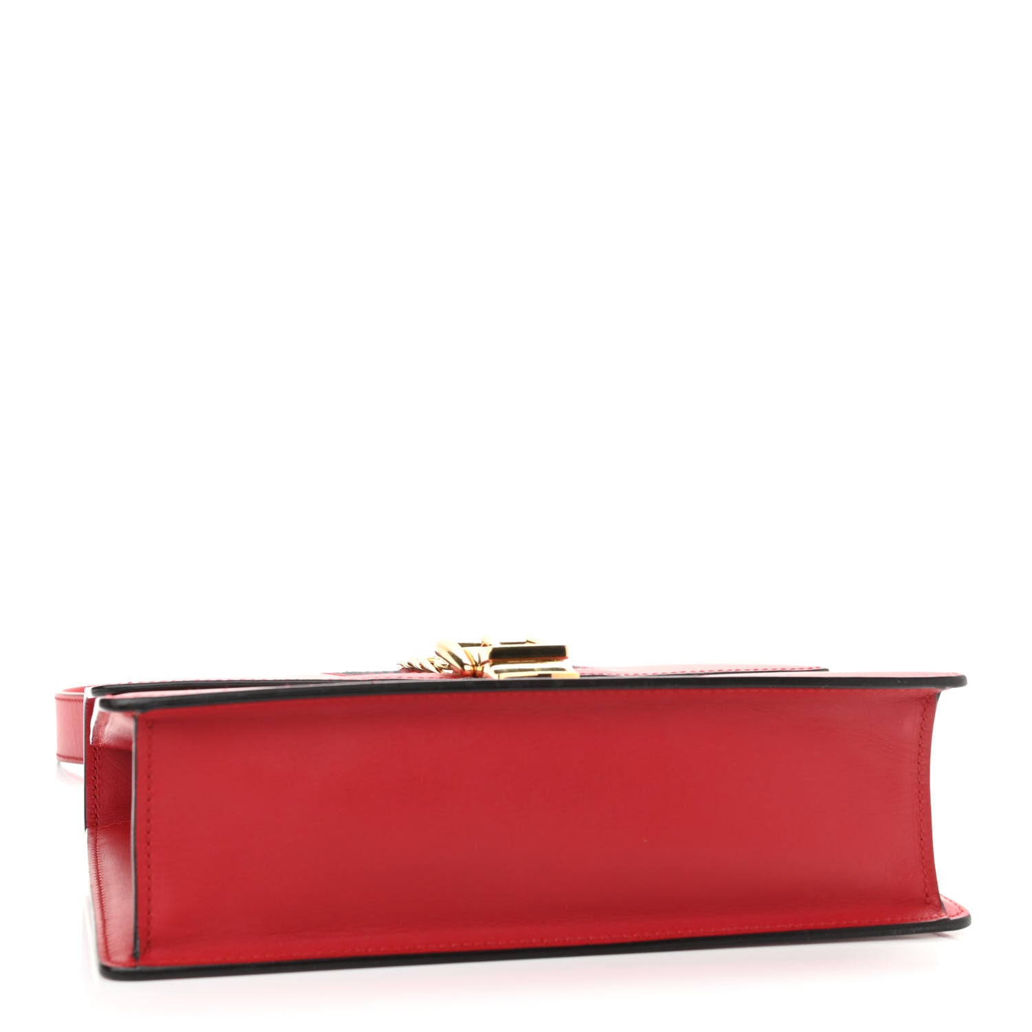 Gucci Calfskin Small Sylvie Shoulder Bag Hibiscus Red 3 of 14