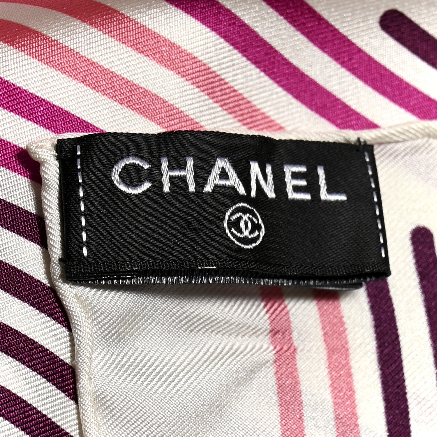 Chanel Silk CC Square Scarf Pink 3 of 5