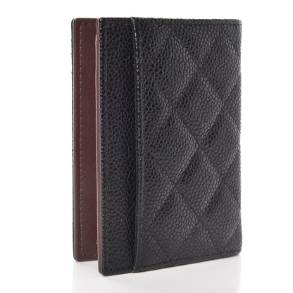 Chanel Caviar Quilted Card Holder Wallet Black 3 of 8