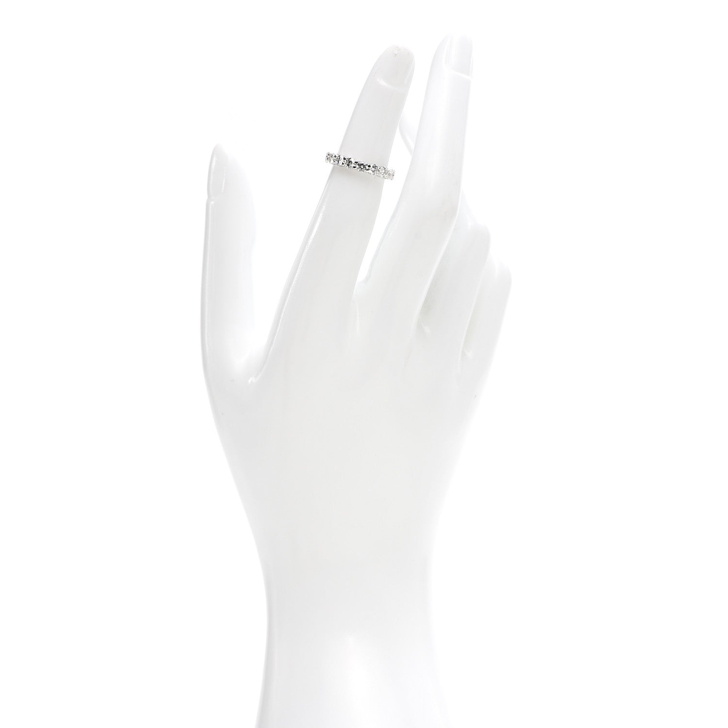 Harry Winston Platinum Diamond 1.87ct Eternity Band Ring 47 4 2 of 5
