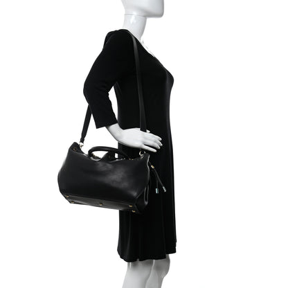 Salvatore Ferragamo Calfskin Sonia Tote Black 2 of 9