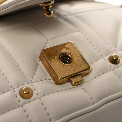 Gucci Calfskin Matelasse Studded Medium GG Marmont Shoulder Bag White 16 of 16