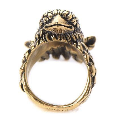 Gucci Metal Eagle Ring 5.5 Aged Gold 4 of 5