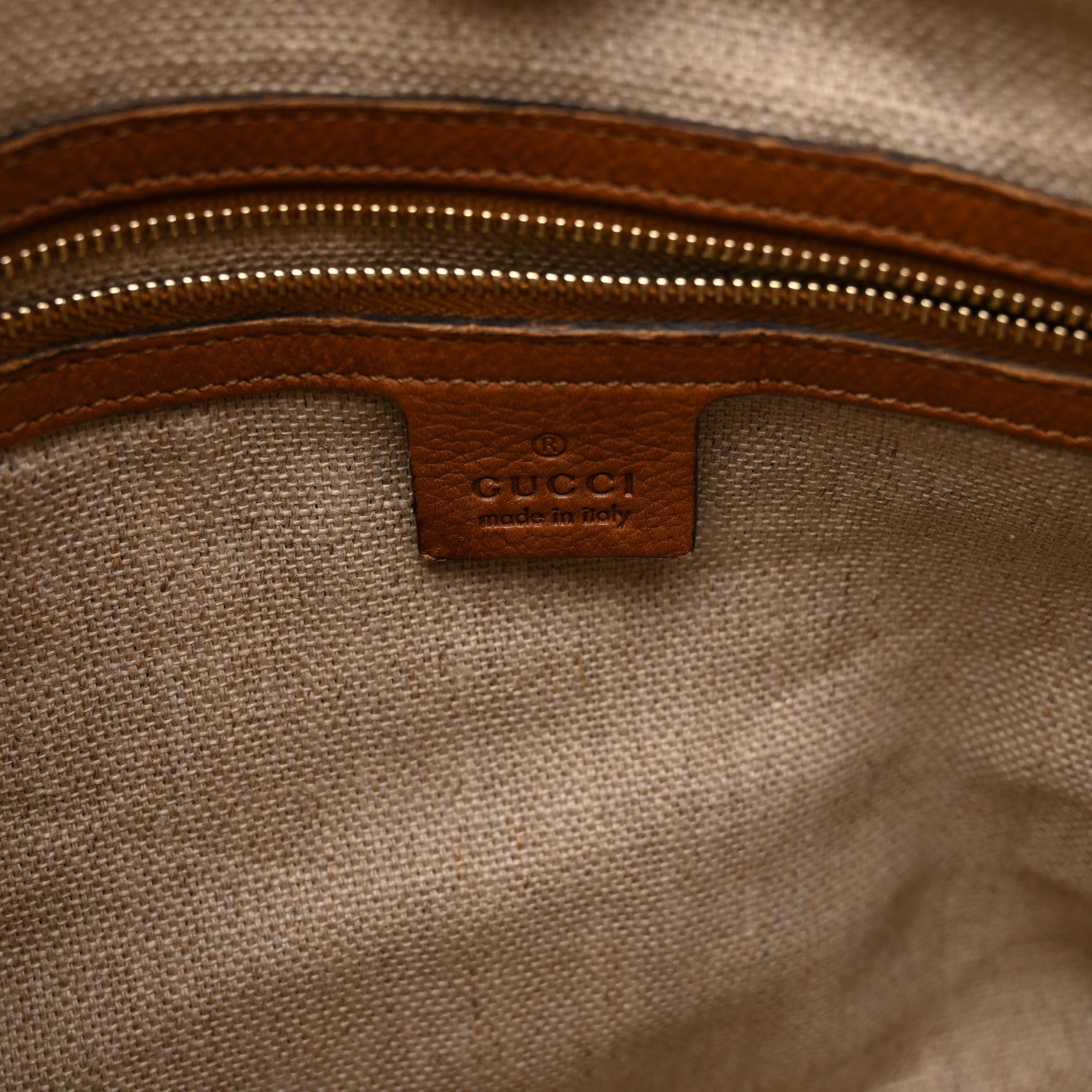 Gucci Monogram Medium Marrakech Hobo Camel 6 of 12