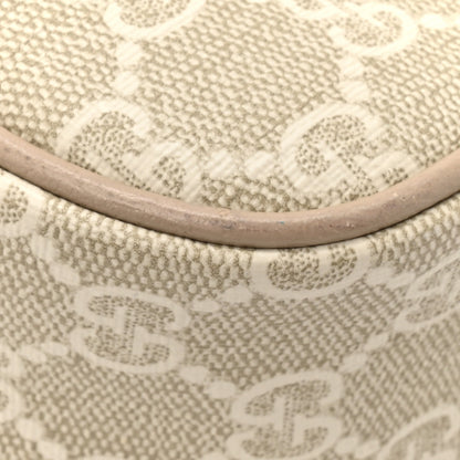 Gucci GG Supreme Monogram Textured Dollar Calfskin Small Ophidia Hobo Beige Mystic White Oatmeal 9 of 14