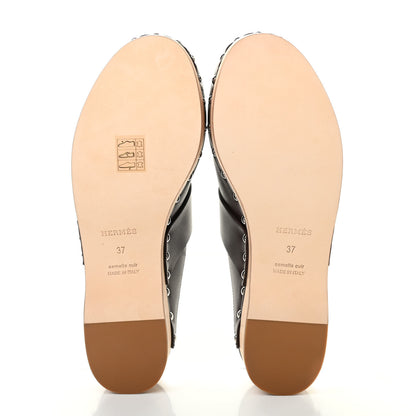 Hermes Calfskin Calya Mules 37 Cafe 5 of 8