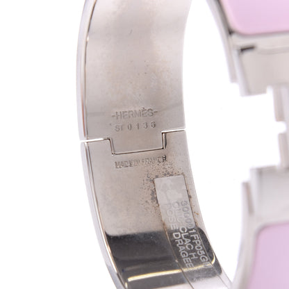 Hermes Enamel Wide Clic Clac H Bracelet GM Rose Dragee 4 of 6