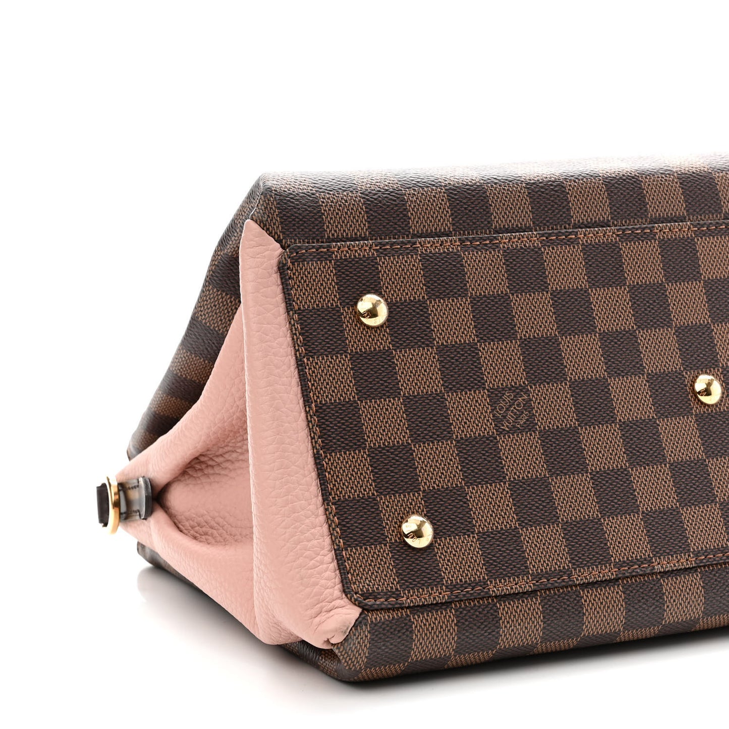 Cuir Taurillon Damier Ebene Normandy Magnolia