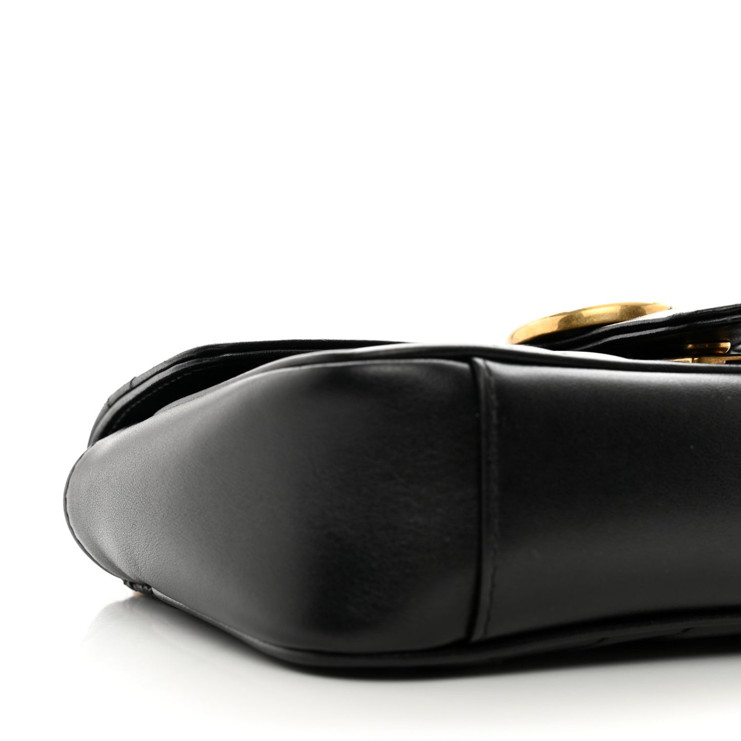 Calfskin Matelasse Mini GG Marmont Shoulder Bag Black