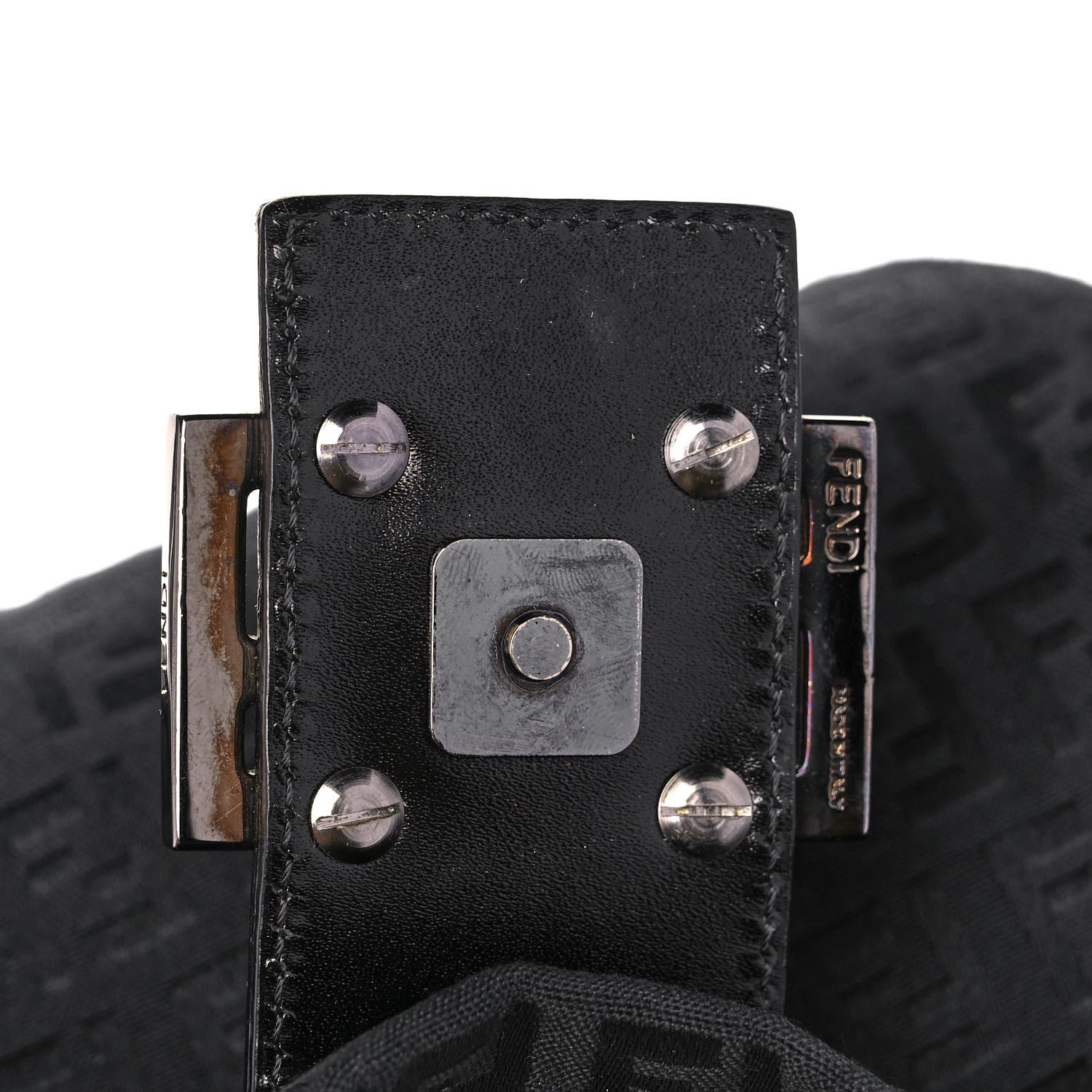 Fendi Zucchino Mama Baguette Black 14 of 15