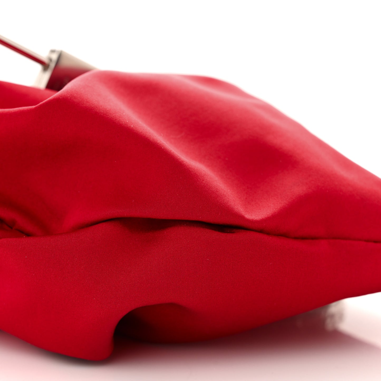 Satin Mini Kenny Shoulder Bag Red