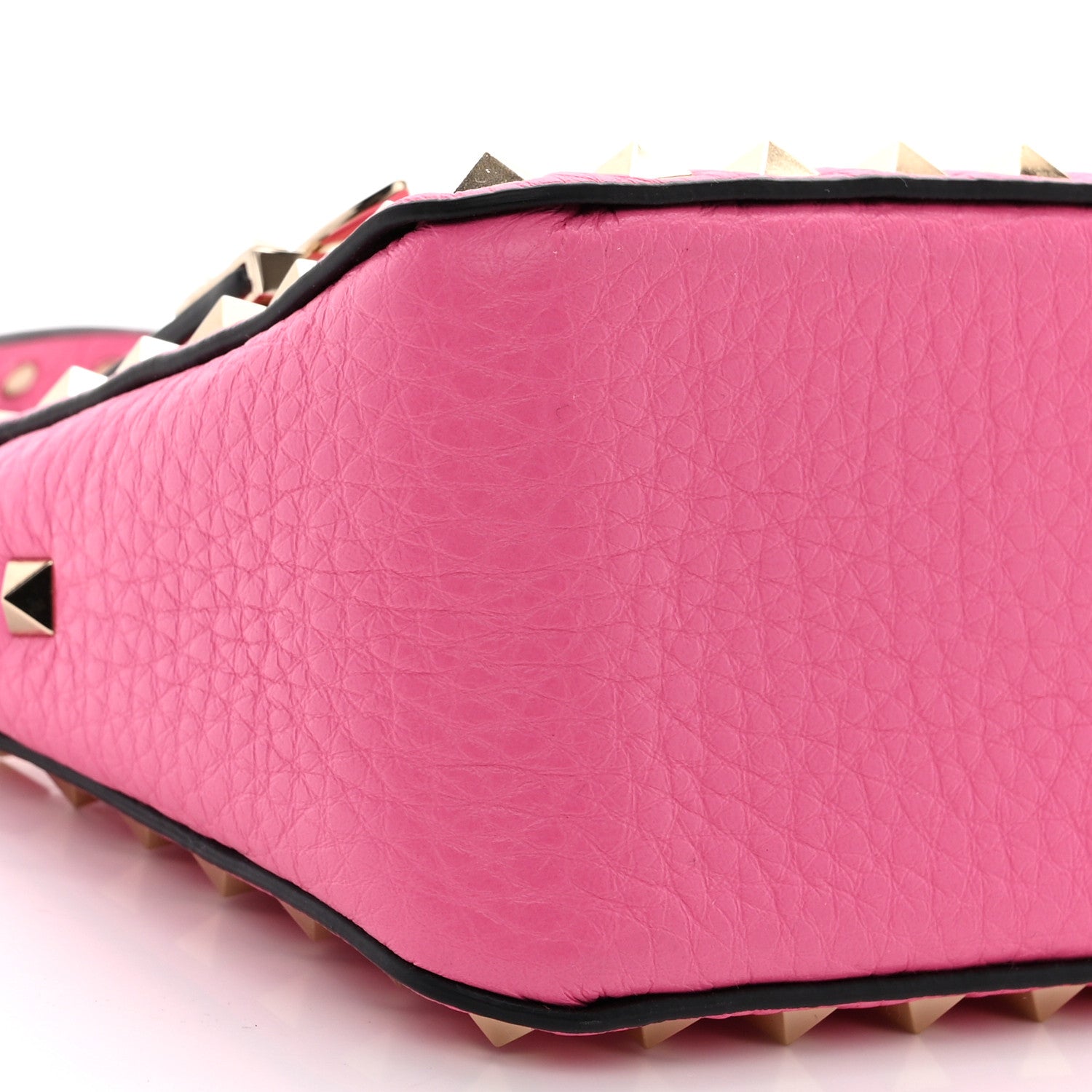 Valentino Garavani Pebbled Calfskin Small Rockstud Flip Lock Shoulder Bag Dawn Pink 8 of 10
