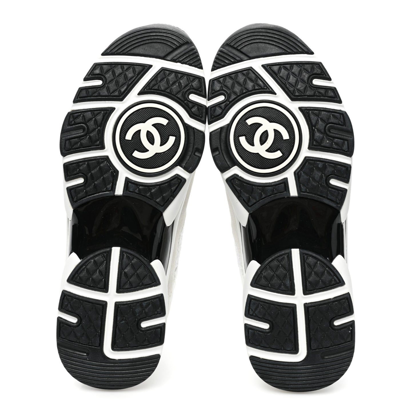 Painted Iridescent Cotton Tweed Suede Womens CC Sneakers 39 White Silver Multicolor