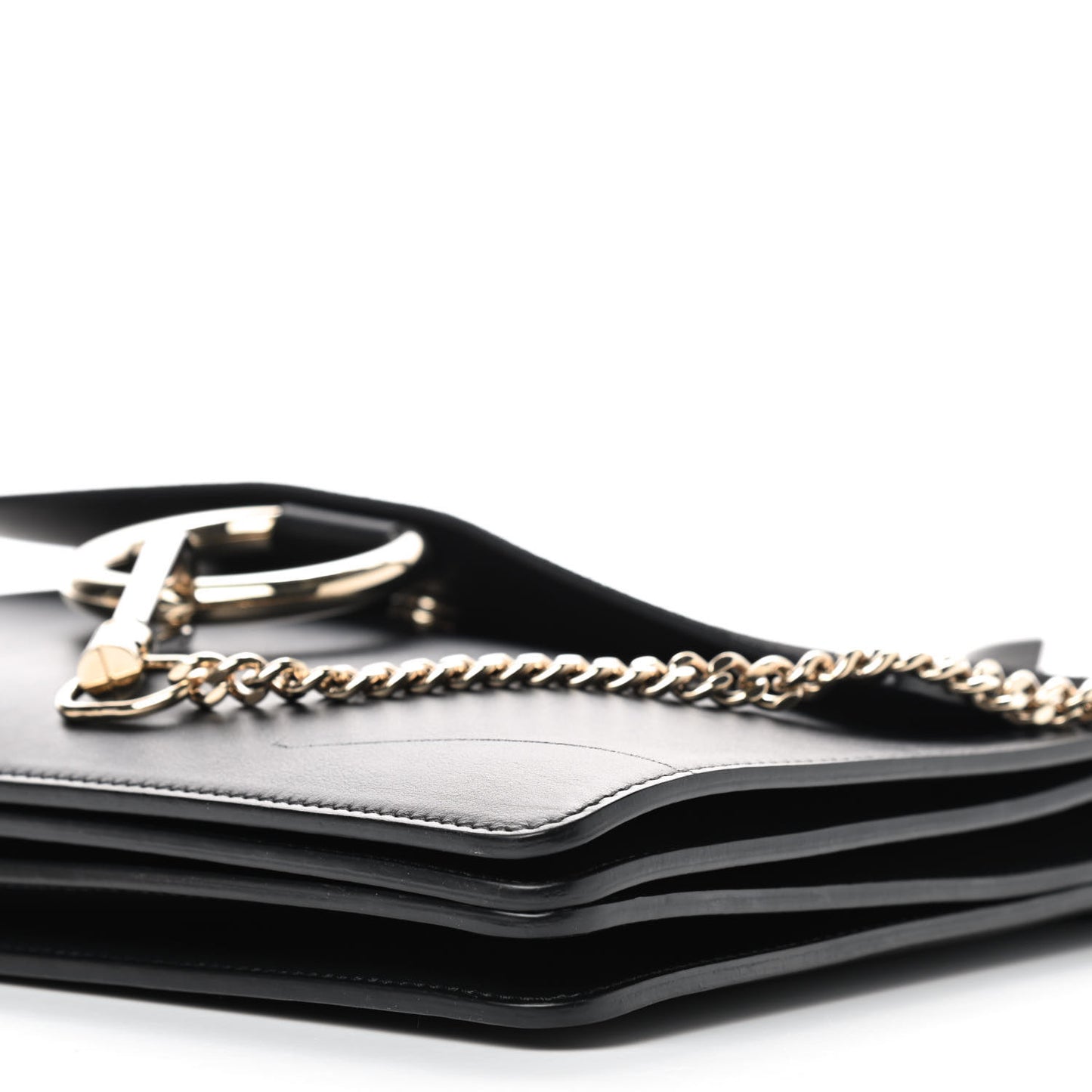 Suede Calfskin Medium Faye Shoulder Bag Black