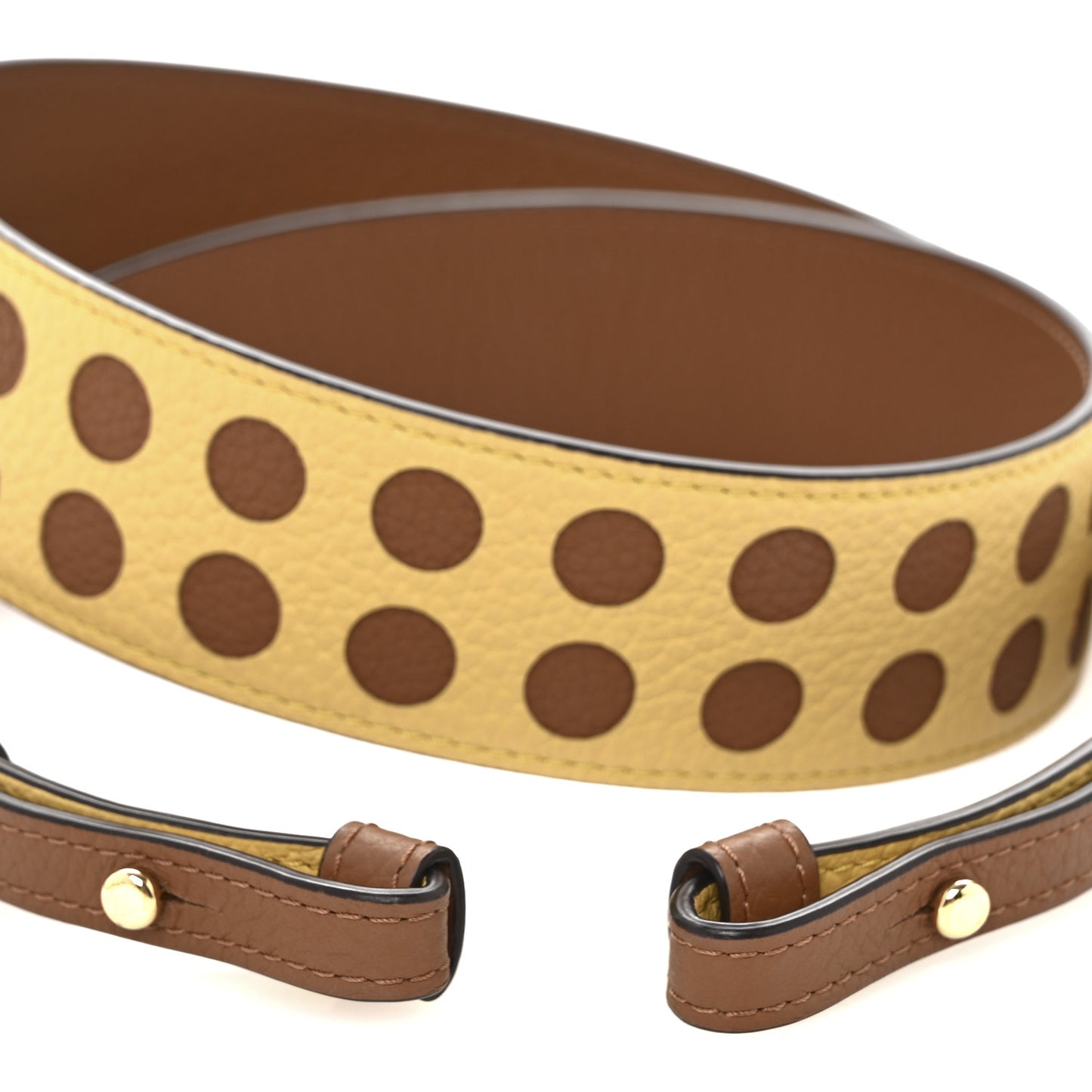 Grained Calfskin Adjustable Strap Vegetal Ivory Yellow