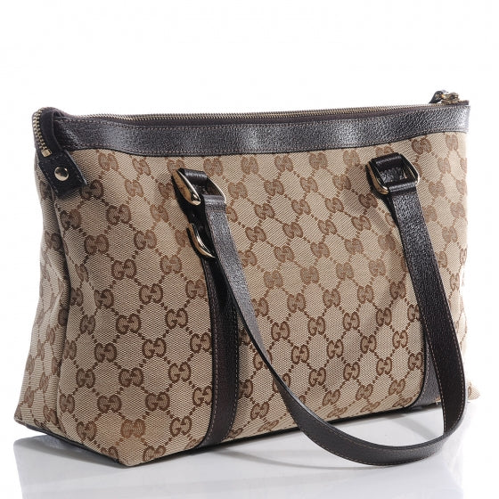 Monogram Medium Abbey Tote Brown