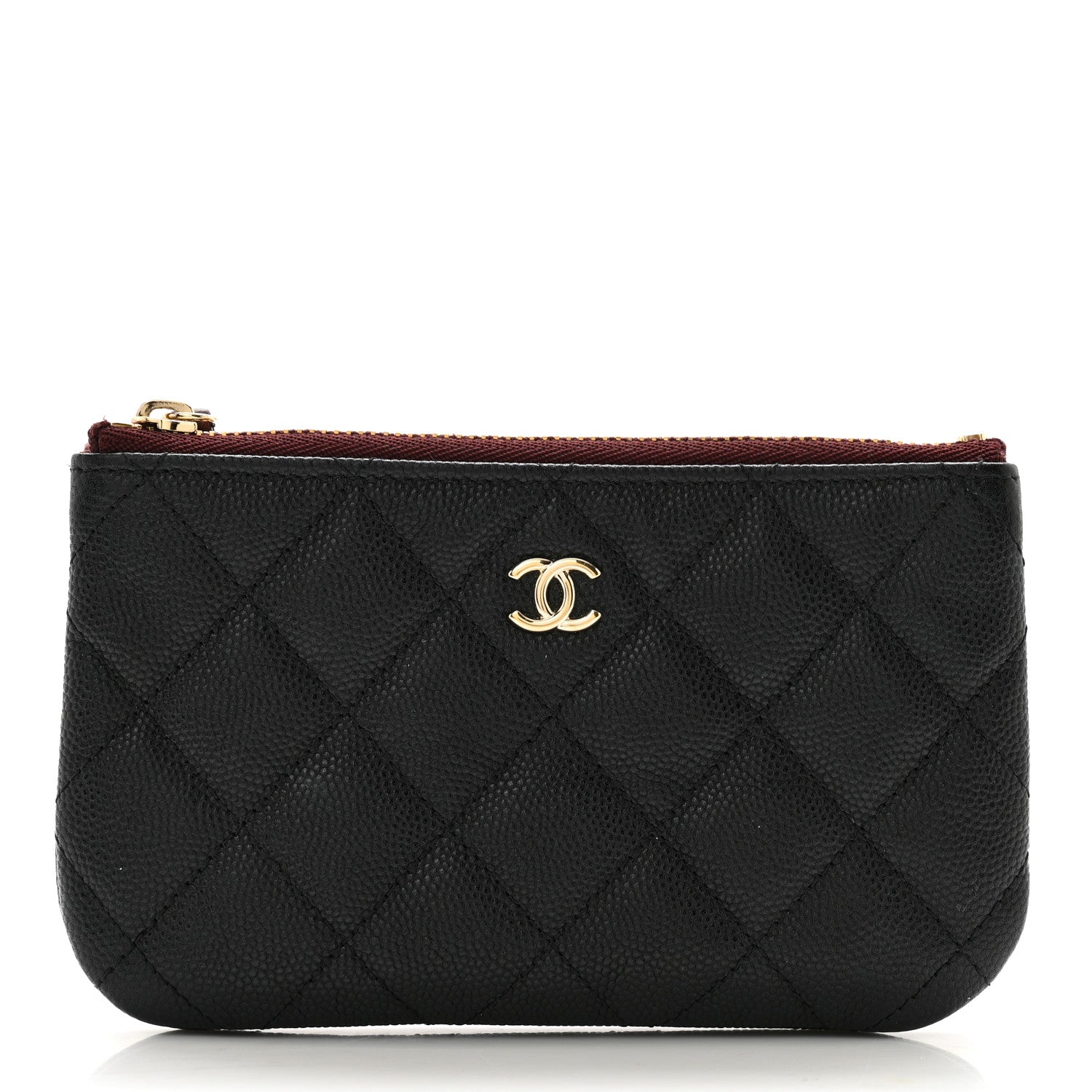 Chanel Caviar Quilted Small Cosmetic Case Black 1 of 11
