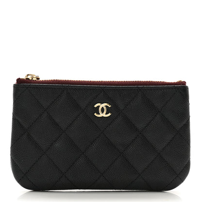 Chanel Caviar Quilted Small Cosmetic Case Black 1 of 11
