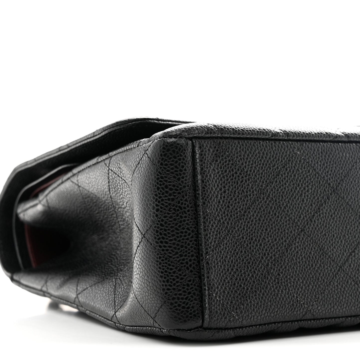 Caviar Quilted Maxi Double Flap Black