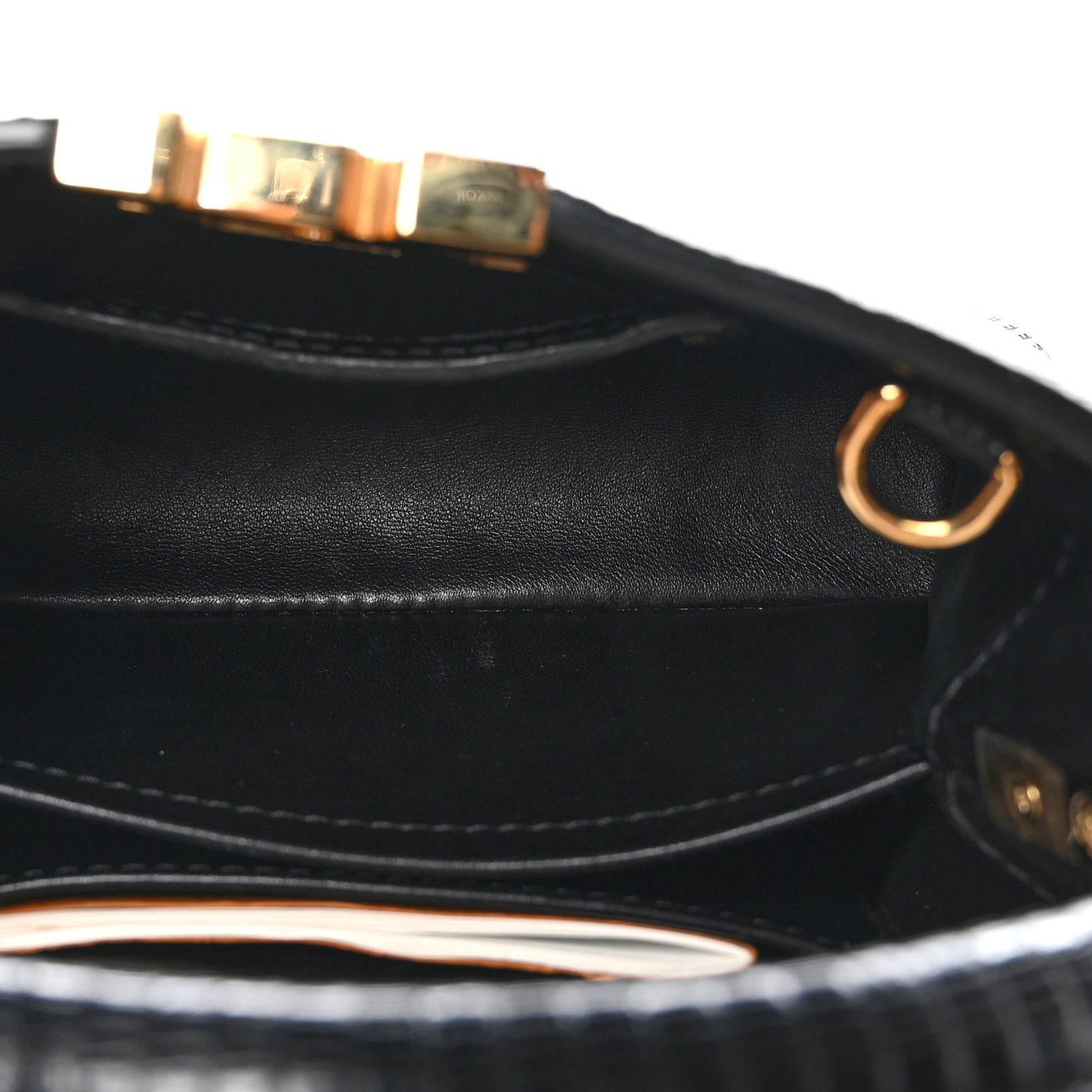 Lizard Capucines Mini Black