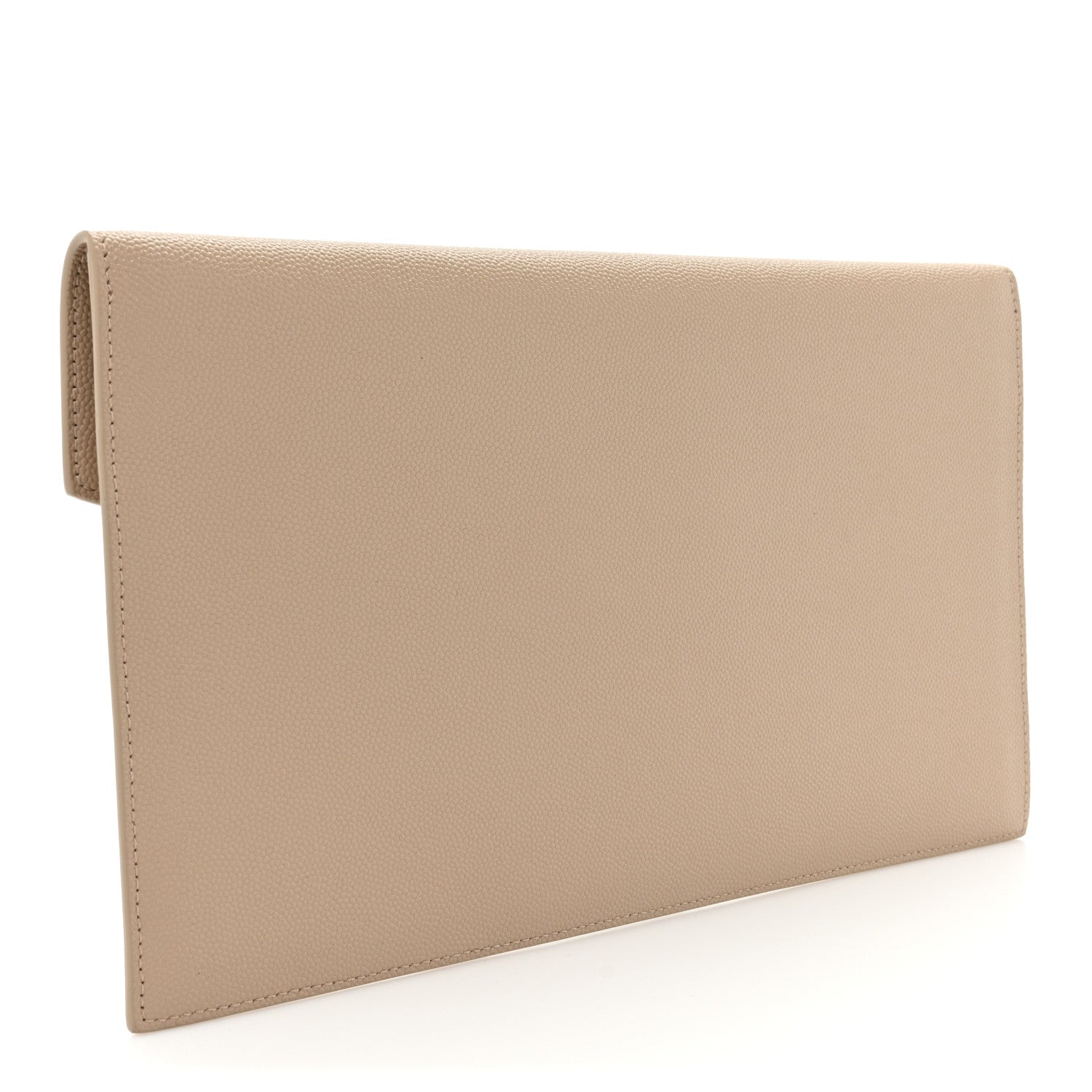 Saint Laurent Grain De Poudre Uptown Pouch Dark Beige 3 of 11