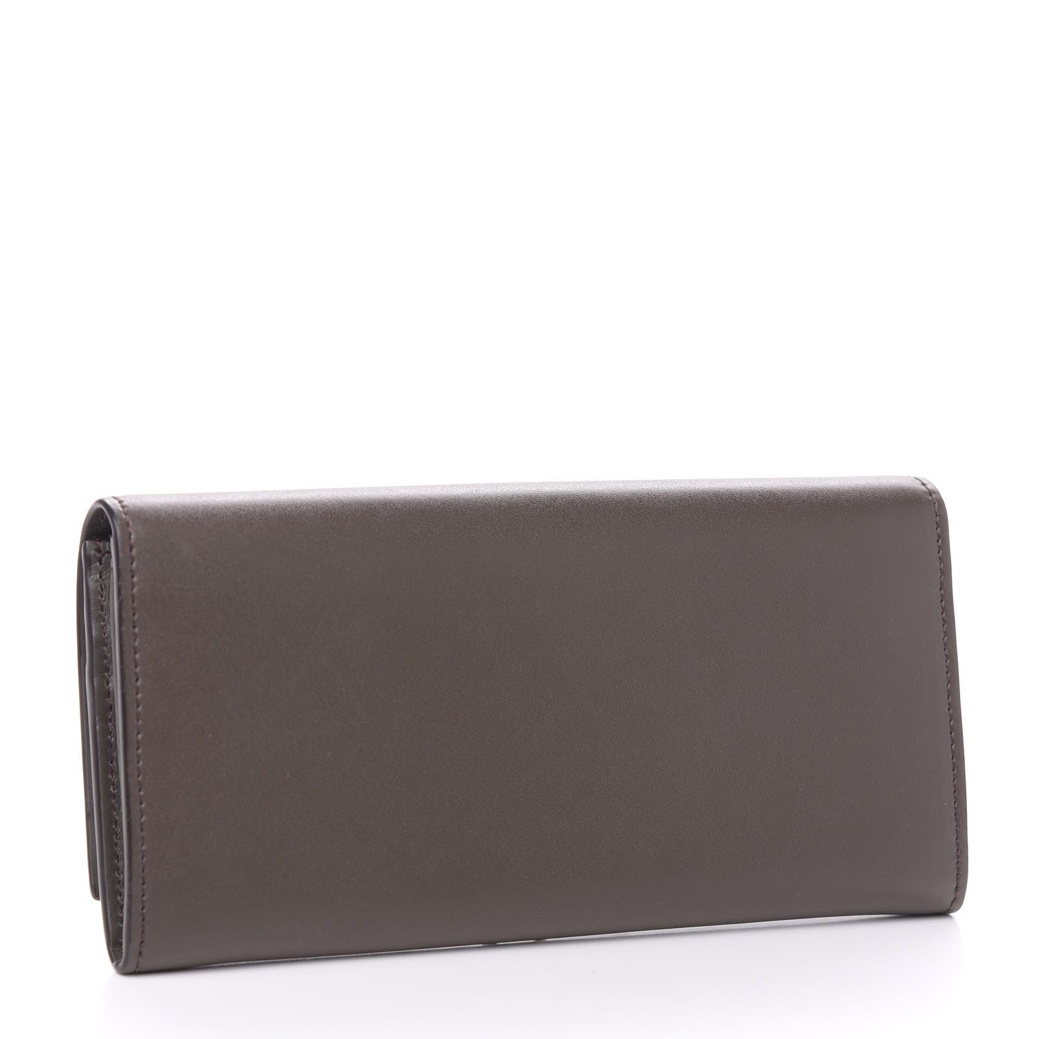 Fendi Vitello Liberty Century Lucido By The Way Continental Wallet Carbone 3 of 7