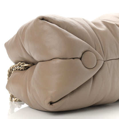 Proenza Schouler Lambskin Puffy Tobo Chain Shoulder Bag Light Taupe 9 of 10
