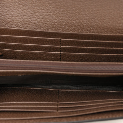 Gucci GG Supreme Monogram Web Ophidia Continental Wallet Brown 5 of 8