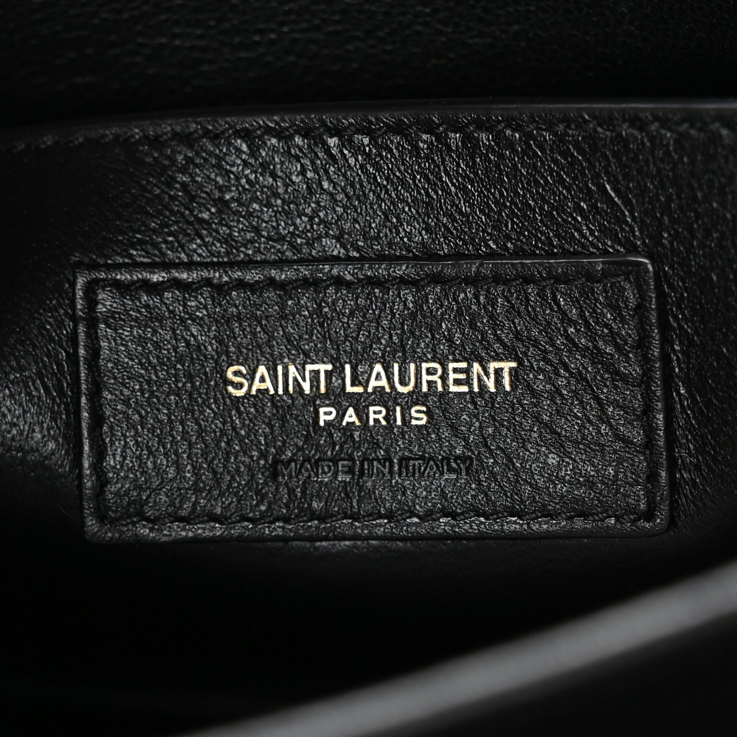 Lambskin Quilted Monogram Medium Solferino Satchel Black