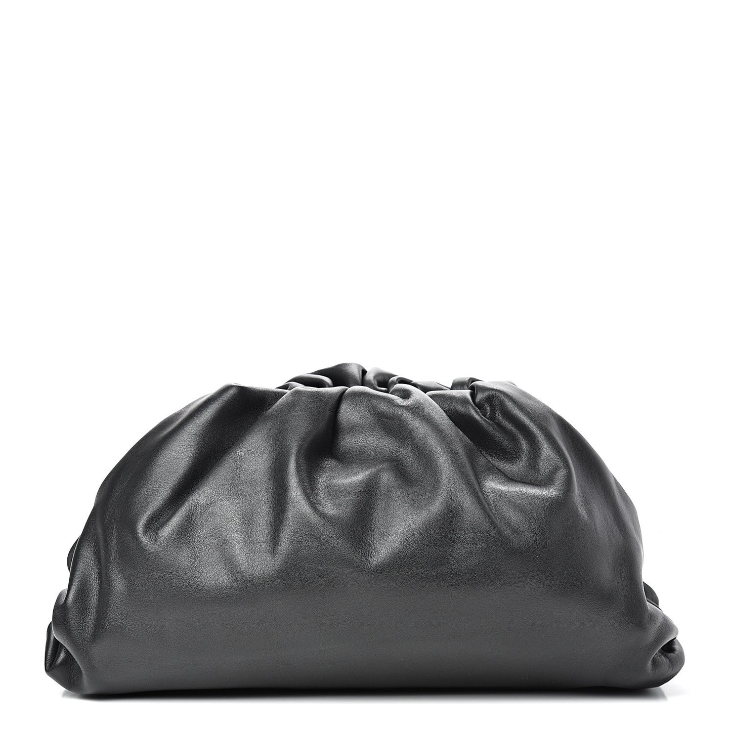 Smooth Butter Calf The Pouch Oversized Clutch Black