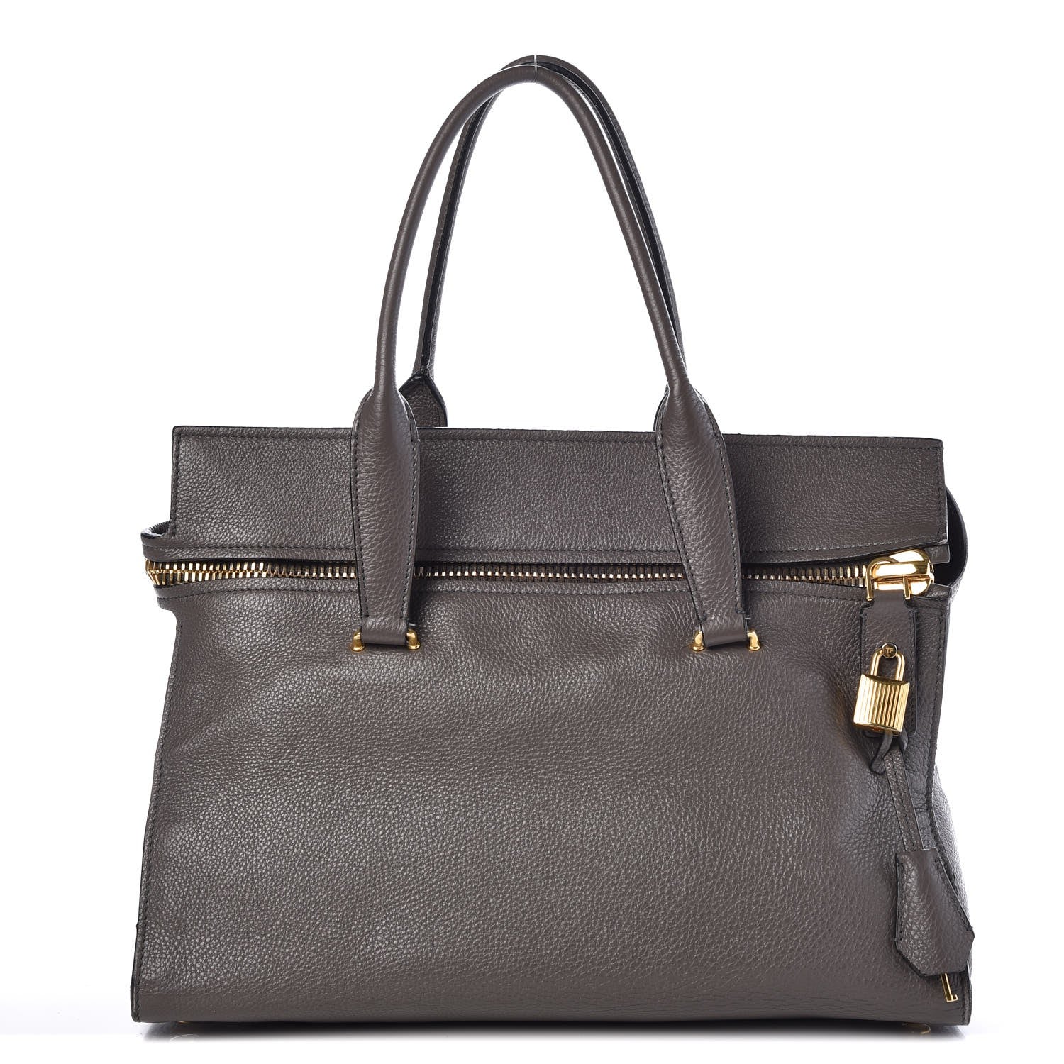Tom Ford Grained Calfskin Tote Graphite 1 of 19