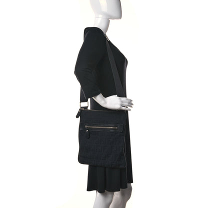 Fendi Zucca Messenger Bag Black 2 of 15