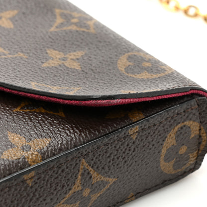 Louis Vuitton Monogram Pochette Felicie Chain Wallet Fuchsia 13 of 15